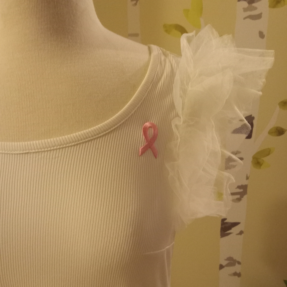 NWOT Pink Ribbon Blouse